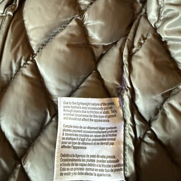 Michael Kors Plum Puffer Jacket with Gold Details - Picture 13 of 13